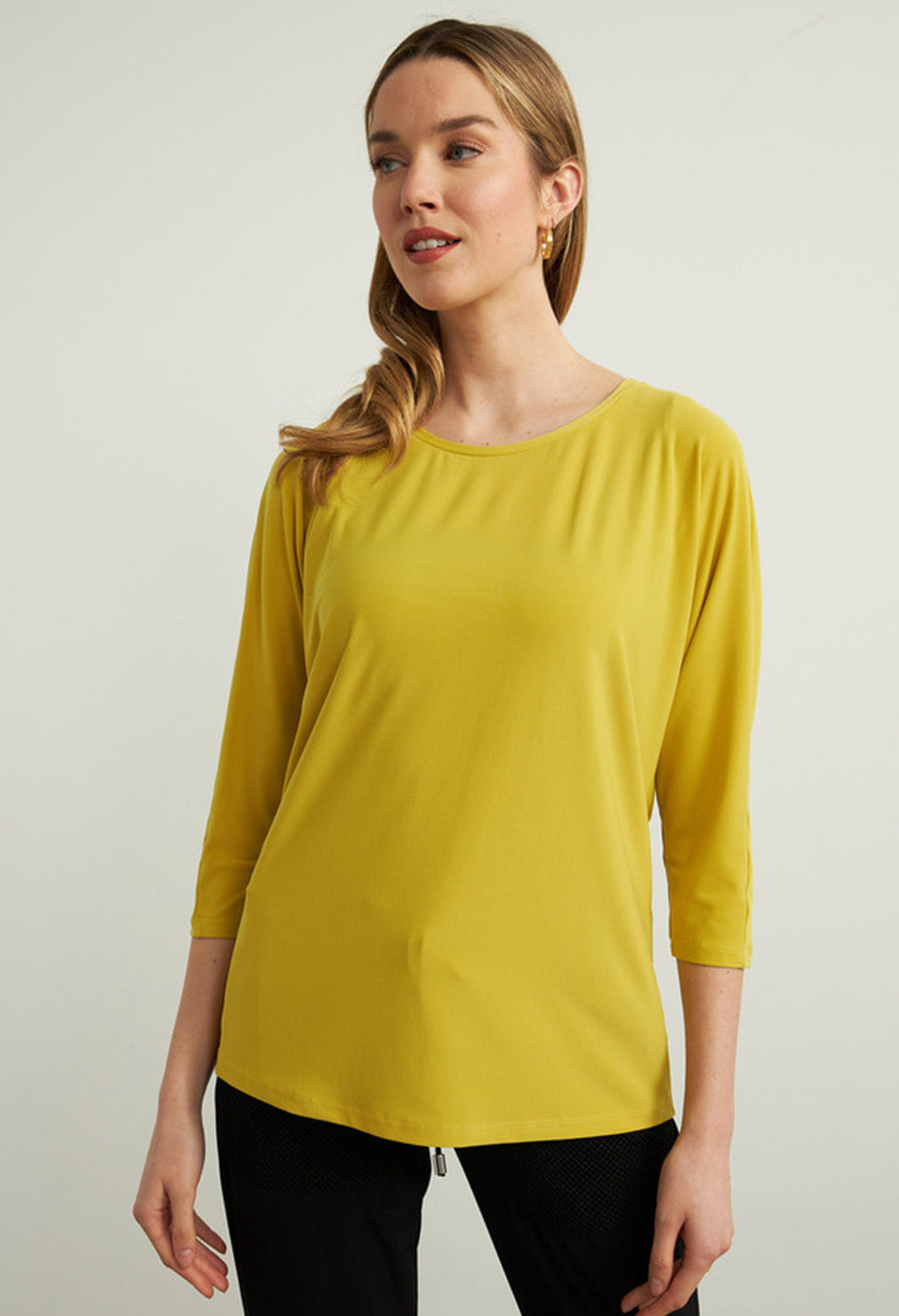 Boat Neck Top in Lime