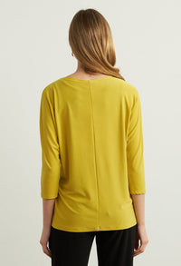 Boat Neck Top in Lime