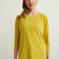 Boat Neck Top in Lime