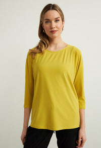 Boat Neck Top in Lime