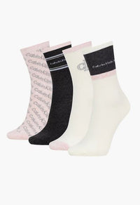 LADIES 4 PACK CREW SOCKS GIFT SET-1