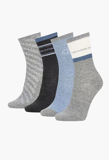 LADIES 4 PACK CREW SOCKS GIFT SET