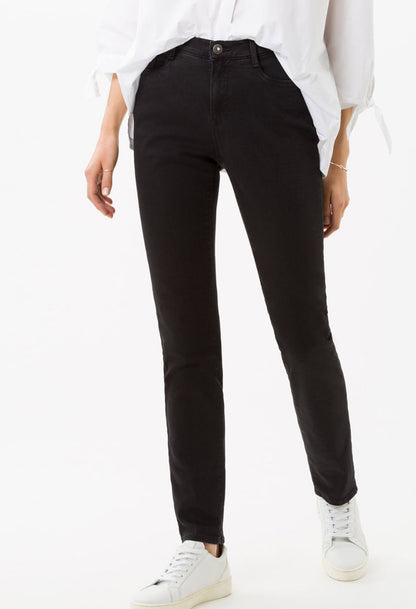 Short Leg Carola 'Blue Planet' Jeans in Clean Black