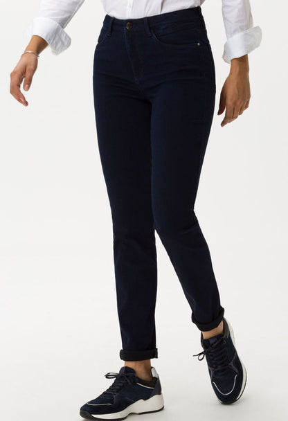 Short Leg Shakira 'Free to Move' Jeans in Clean Dark Blue