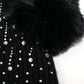 Diamante Double Pompom Hat