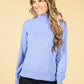 Cashmere Touch Turtleneck Knit In Dusted Violet