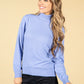 Cashmere Touch Turtleneck Knit In Dusted Violet