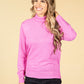 Cashmere Touch Turtleneck Knit In Candy Pink