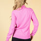 Cashmere Touch Turtleneck Knit In Candy Pink