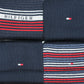 4-PACK GIFT BOX STRIPE SOCKS IN NAVY