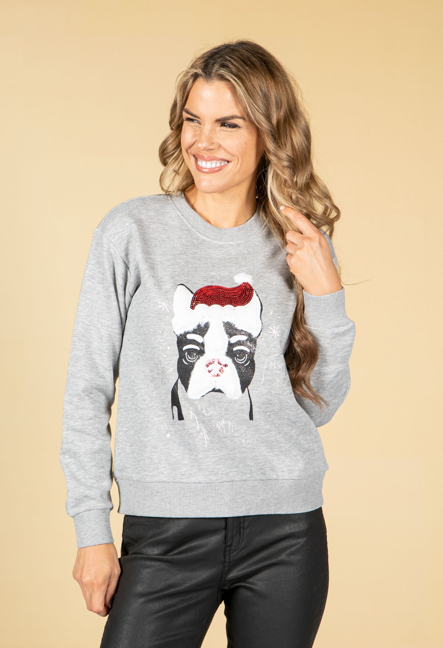 Christmas Jumper with Puppy Design