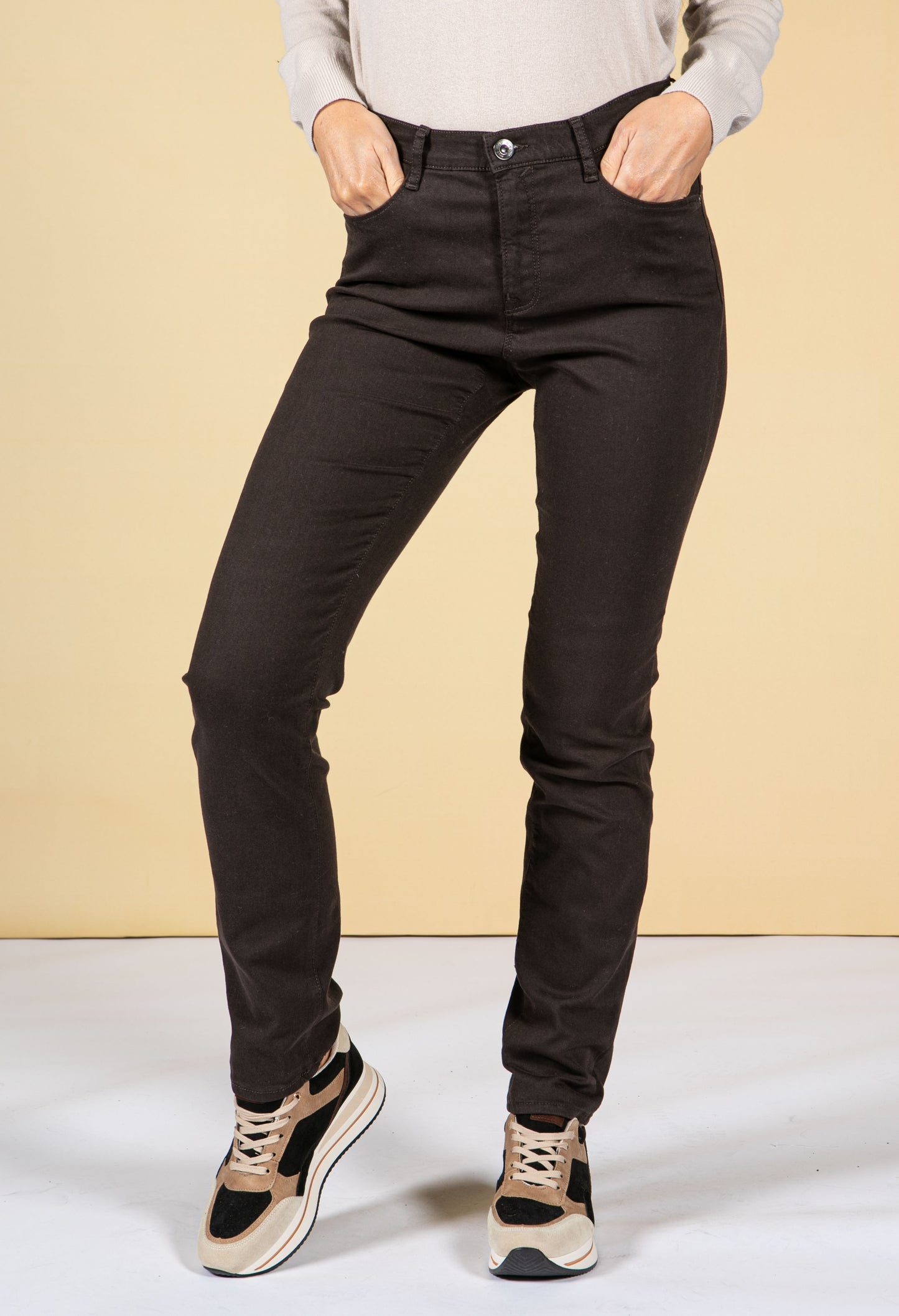 Mary Chocolate 5-Pocket Trousers