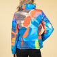 Abstract Printed Padded Jacket