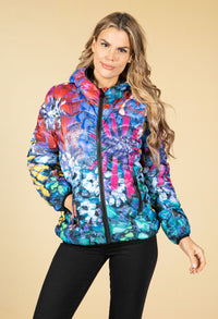 Floral Abstract Printed Jacket