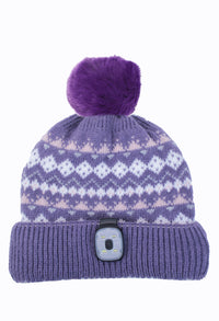 Reversible Hat & LED Torch in Purple