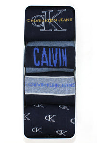 CALVIN KLEIN MEN'S 4 PACK CREW SOCKS GIFT SET-1