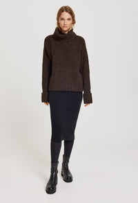 Podshum Turtleneck jumper in Truffle