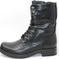 BLACK LACED WORK-BOOT