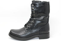 BLACK LACED WORK-BOOT