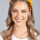 Sunburnt Yellow Ruffle Headband