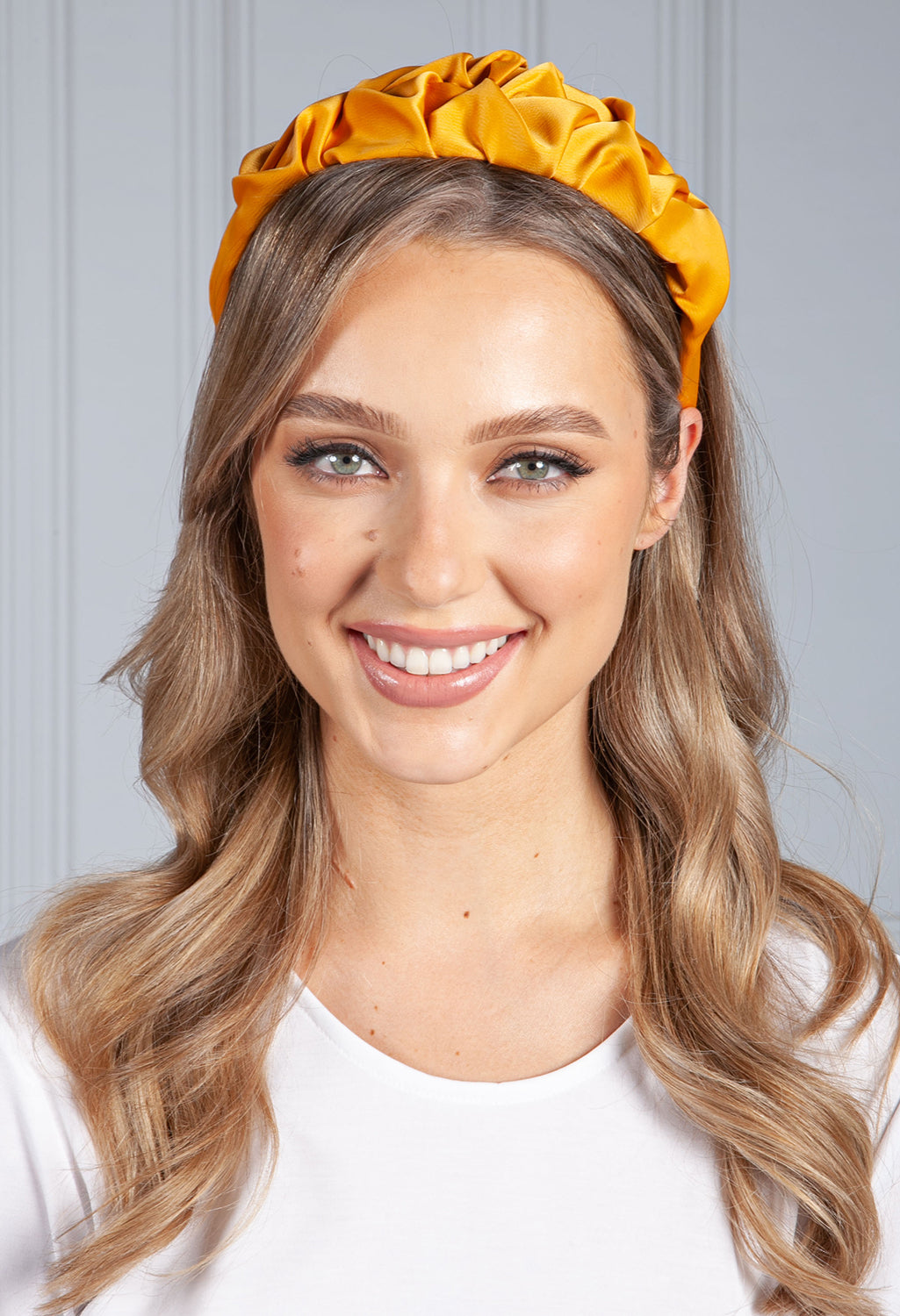 Sunburnt Yellow Ruffle Headband