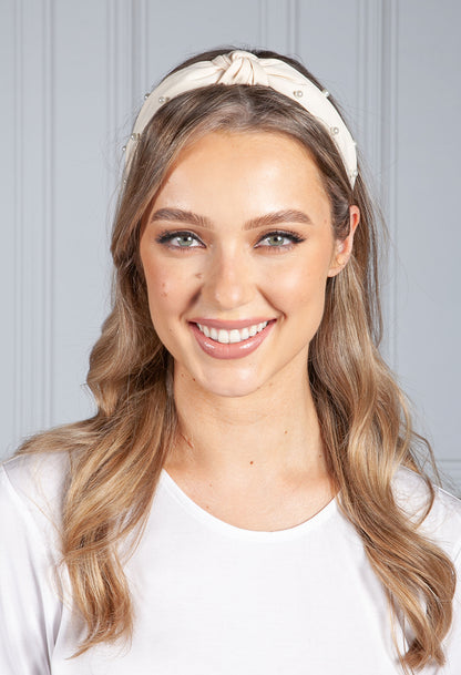 Cream Pearl Headband