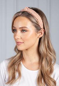 Salmon Pearl Headband