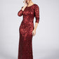 Full Length Red Sequin Dress