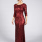 Full Length Red Sequin Dress