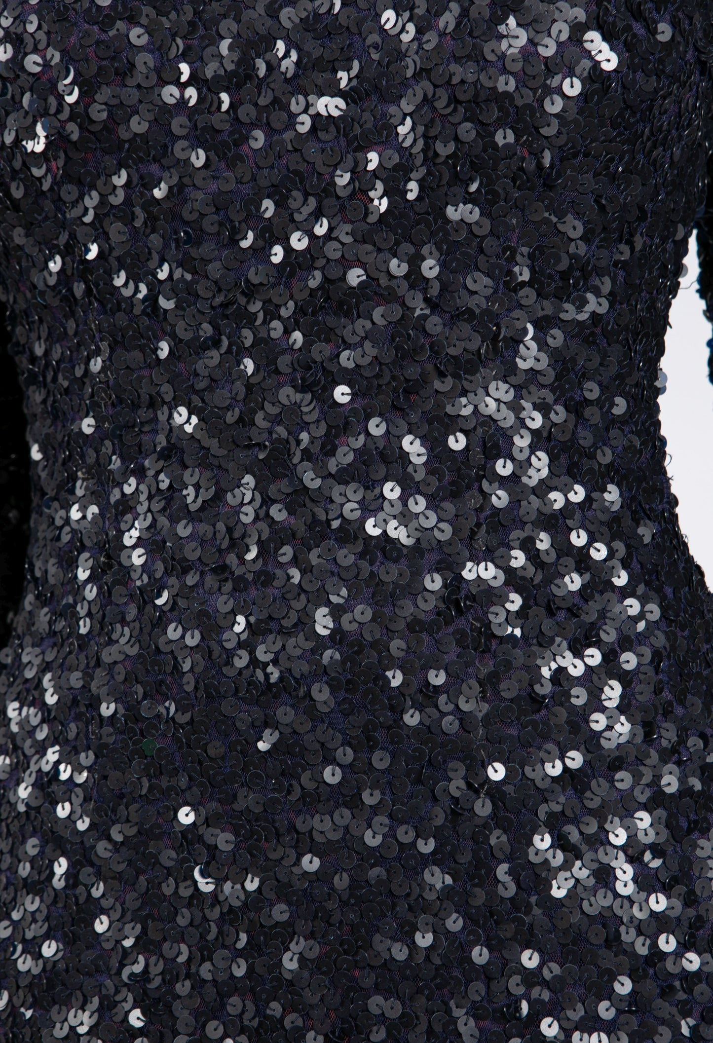 Full Length Midnight Navy Sequin Dress