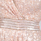 Blush Pink Sequin Full Length Dress