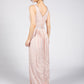 Blush Pink Sequin Full Length Dress