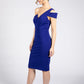 Navy One Shoulder Fitted Dress