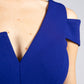 Navy One Shoulder Fitted Dress