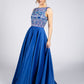 Royal Blue Geo Embroidered Gown