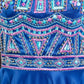 Royal Blue Geo Embroidered Gown