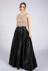 Two Piece Jewelled Top and Skirt