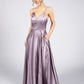 Wild Heather Satin Gown