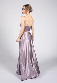 Wild Heather Satin Gown