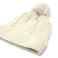 CABLE KNIT BOBBLE HAT