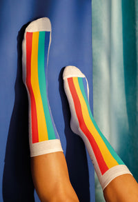 rainbow cake socks