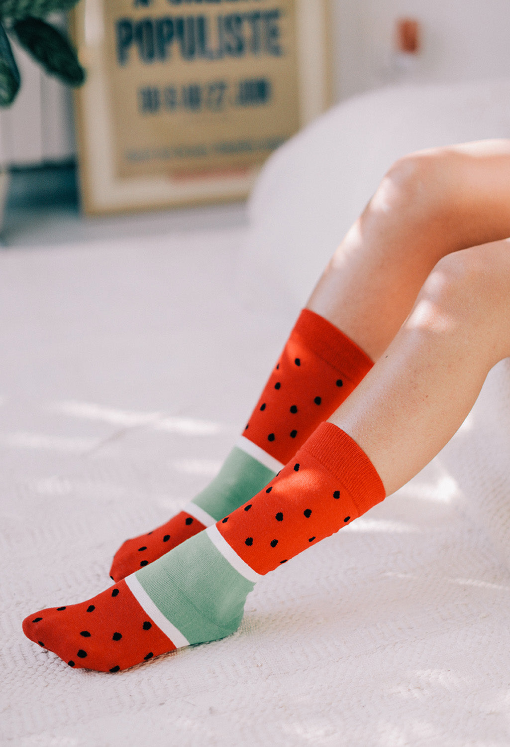 Ice pop socks watermelon