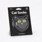 Cat socks in black