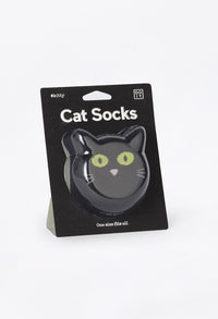 Cat socks in black