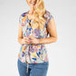 Tropic Palm Print Top