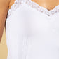 Seamless Lace Trim Corset Cami