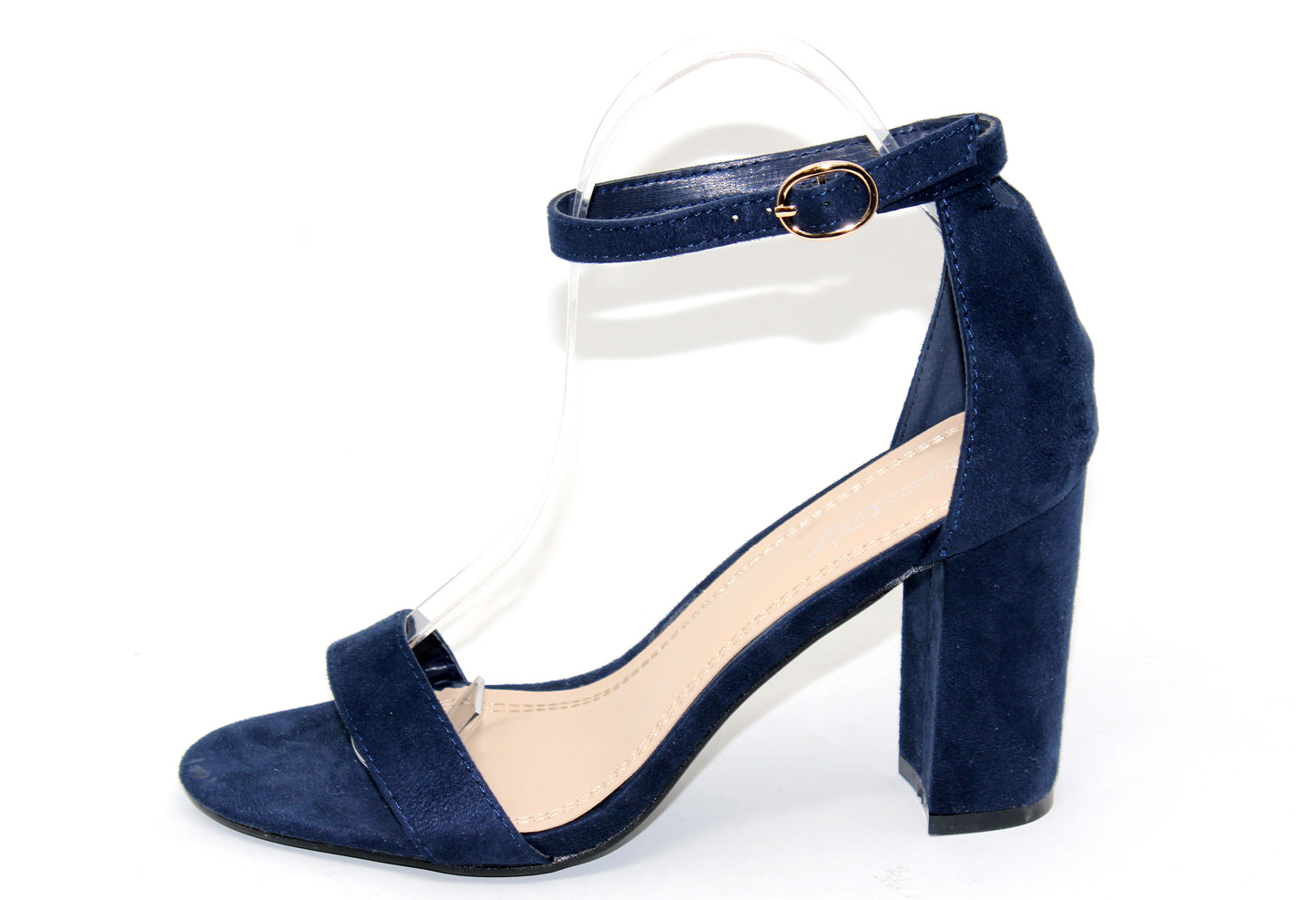 Faux Suede Heel