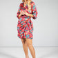 Multicoloured Groovy Print Dress