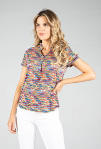 ZigZag Print Top