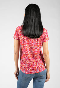 V-Neck Printed Top-1